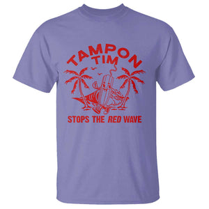 Funny Walz T Shirt Tampon Tim Stops The Red Wave Coconut Tree TS11 Violet Print Your Wear