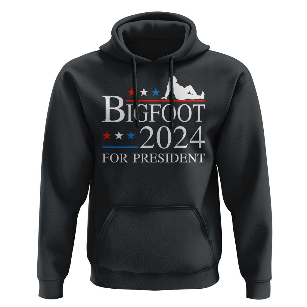 Funny Bigfoot For President Hoodie Vote Sexy Sasquatch American Flag Star TS11 Black Print Your Wear