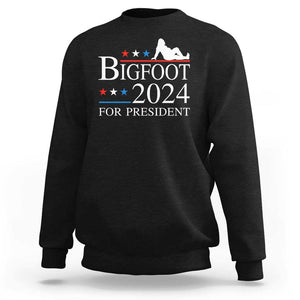 Funny Bigfoot For President Sweatshirt Vote Sexy Sasquatch American Flag Star TS11 Black Print Your Wear