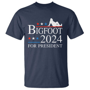 Funny Bigfoot For President T Shirt Vote Sexy Sasquatch American Flag Star TS11 Navy Print Your Wear