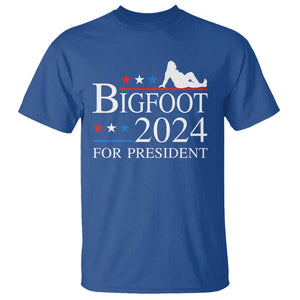 Funny Bigfoot For President T Shirt Vote Sexy Sasquatch American Flag Star TS11 Royal Blue Print Your Wear