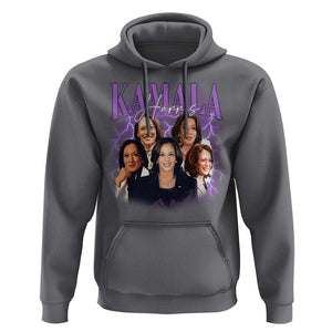 Funny Kamala Supporter Hoodie Harris For President Election Thunder TS11 Charcoal Print Your Wear