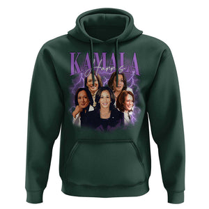 Funny Kamala Supporter Hoodie Harris For President Election Thunder TS11 Dark Forest Green Print Your Wear