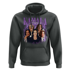 Funny Kamala Supporter Hoodie Harris For President Election Thunder TS11 Dark Heather Print Your Wear