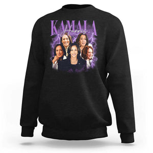 Funny Kamala Supporter Sweatshirt Harris For President Election Thunder TS11 Black Print Your Wear