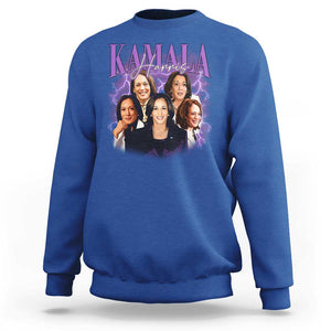 Funny Kamala Supporter Sweatshirt Harris For President Election Thunder TS11 Royal Blue Print Your Wear