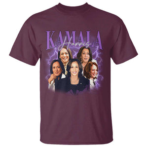 Funny Kamala Supporter T Shirt Harris For President Election Thunder TS11 Maroon Print Your Wear