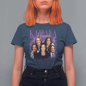 Funny Kamala Supporter T Shirt For Women Harris For President Election Thunder TS11 Navy Print Your Wear