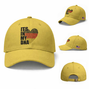 German Pride Baseball Cap It Is In My DNA Patriotic Germany Flag TS11 Baseball Cap Universal Fit Yellow Print Your Wear