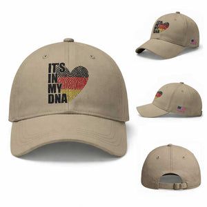 German Pride Baseball Cap It Is In My DNA Patriotic Germany Flag TS11 Baseball Cap Universal Fit Khaki Print Your Wear