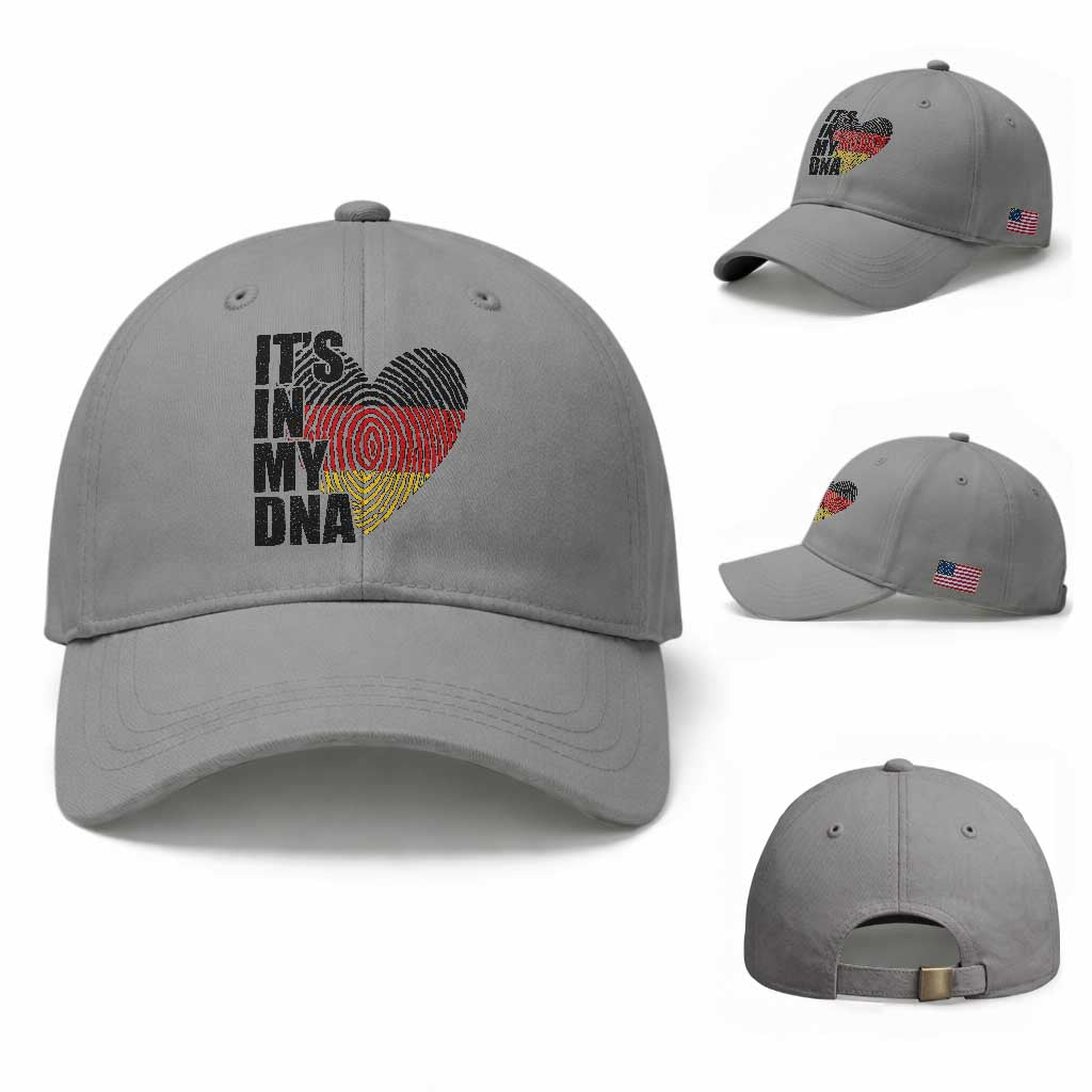 German Pride Baseball Cap It Is In My DNA Patriotic Germany Flag TS11 Baseball Cap Universal Fit Sport Gray Print Your Wear