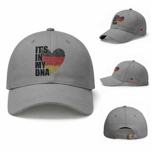 German Pride Baseball Cap It Is In My DNA Patriotic Germany Flag TS11 Baseball Cap Universal Fit Sport Gray Print Your Wear