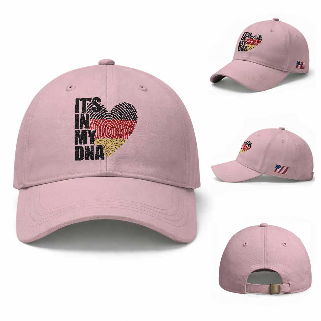 German Pride Baseball Cap It Is In My DNA Patriotic Germany Flag TS11 Baseball Cap Universal Fit Light Pink Print Your Wear