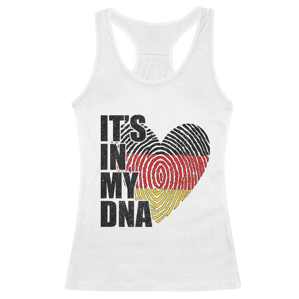 German Pride Racerback Tank Top It Is In My DNA Patriotic Germany Flag TS11 White Print Your Wear