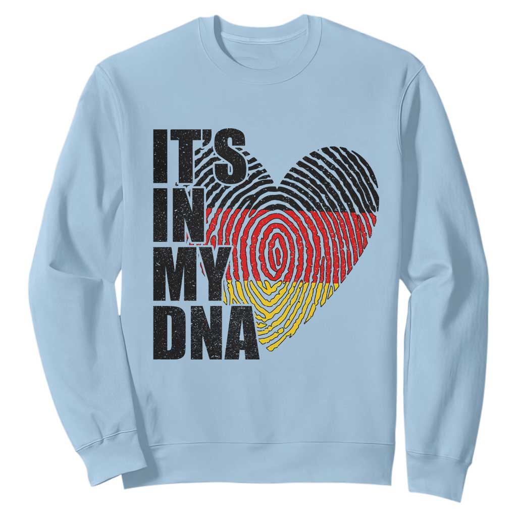 German Pride Sweatshirt It Is In My DNA Patriotic Germany Flag TS11 Light Blue Print Your Wear