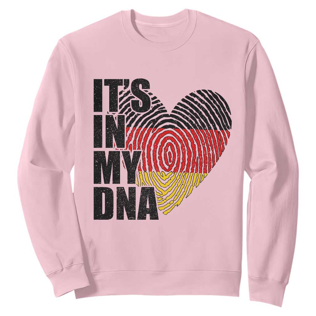 German Pride Sweatshirt It Is In My DNA Patriotic Germany Flag TS11 Light Pink Print Your Wear