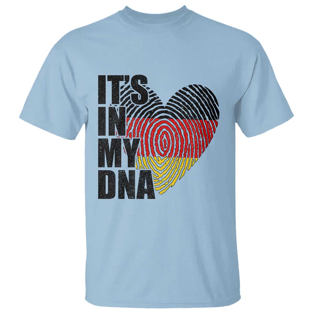 German Pride T Shirt It Is In My DNA Patriotic Germany Flag TS11 Light Blue Print Your Wear