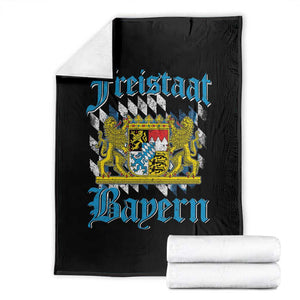 Freistaat Bayern Throw Blanket Bavaria German Munich Oktoberfest TS11 Black Print Your Wear