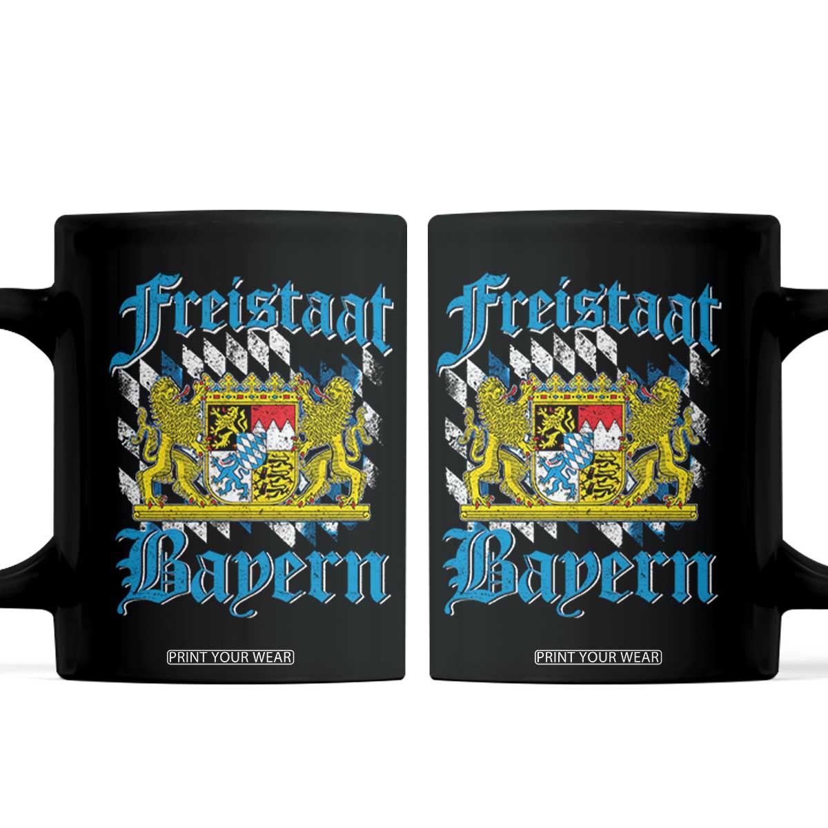 Freistaat Bayern Coffee Mug Bavaria German Munich Oktoberfest TS11 Black Print Your Wear
