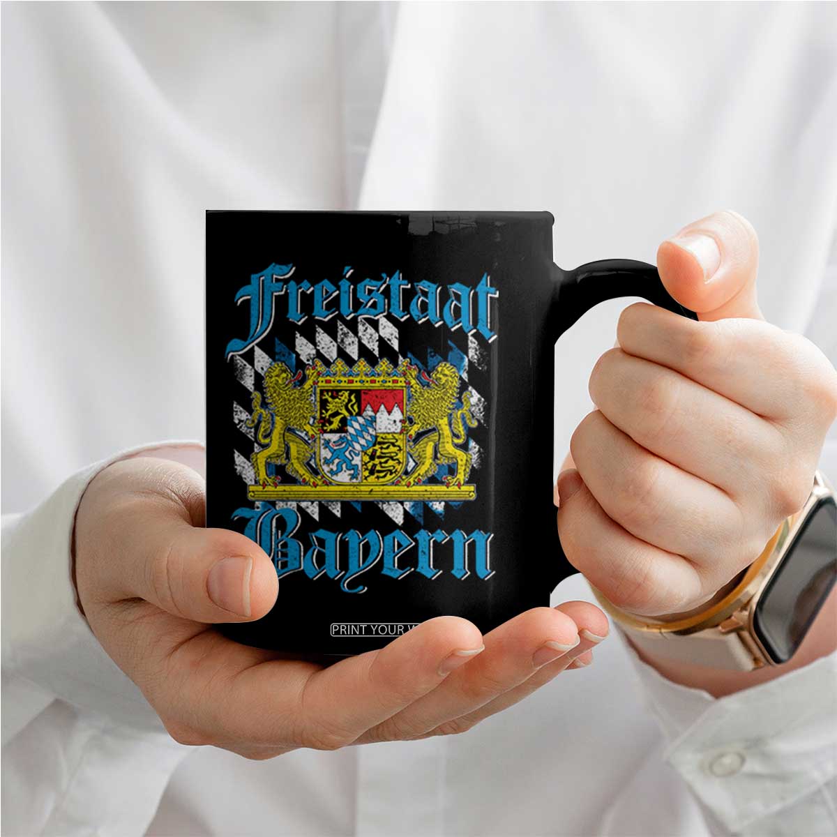 Freistaat Bayern Coffee Mug Bavaria German Munich Oktoberfest TS11 Print Your Wear