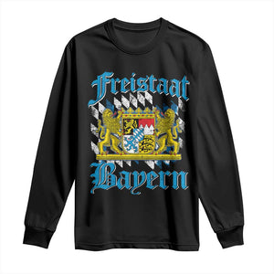 Freistaat Bayern Long Sleeve Shirt Bavaria German Munich Oktoberfest TS11 Black Print Your Wear