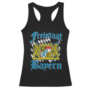 Freistaat Bayern Racerback Tank Top Bavaria German Munich Oktoberfest TS11 Black Print Your Wear