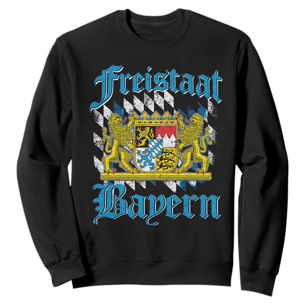 Freistaat Bayern Sweatshirt Bavaria German Munich Oktoberfest TS11 Black Print Your Wear
