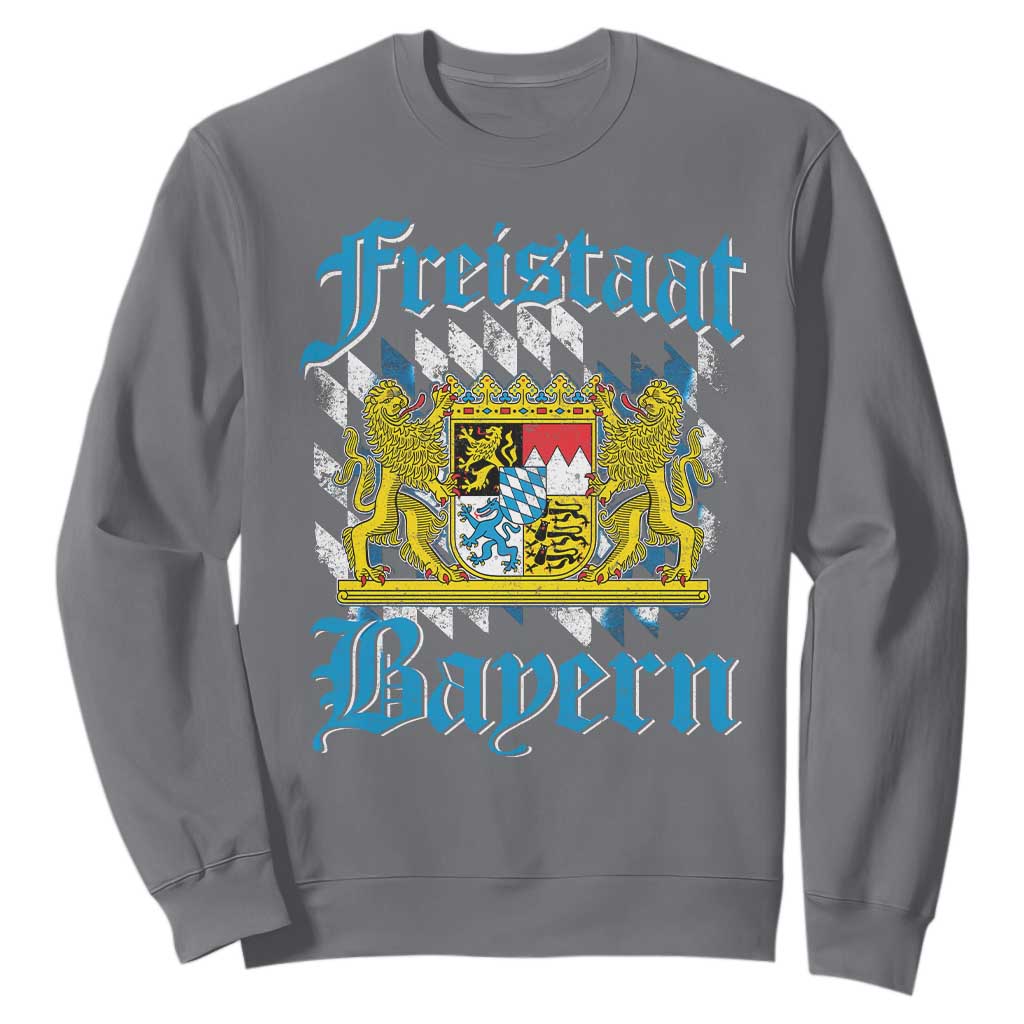 Freistaat Bayern Sweatshirt Bavaria German Munich Oktoberfest TS11 Charcoal Print Your Wear