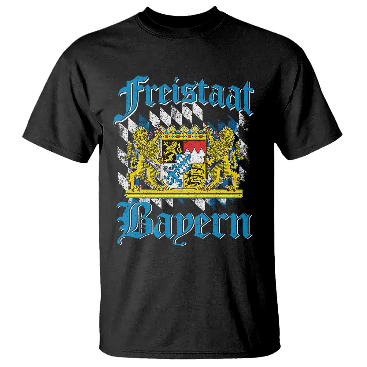 Freistaat Bayern T Shirt Bavaria German Munich Oktoberfest TS11 Black Print Your Wear