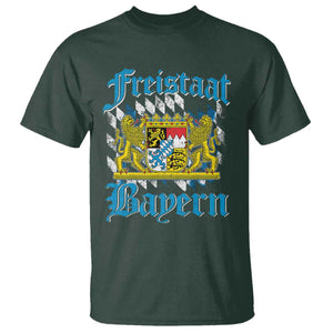 Freistaat Bayern T Shirt Bavaria German Munich Oktoberfest TS11 Dark Forest Green Print Your Wear