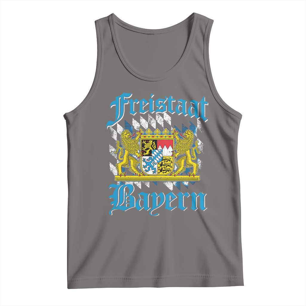 Freistaat Bayern Tank Top Bavaria German Munich Oktoberfest TS11 Deep Heather Print Your Wear