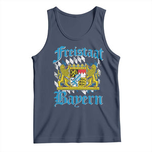 Freistaat Bayern Tank Top Bavaria German Munich Oktoberfest TS11 Navy Print Your Wear