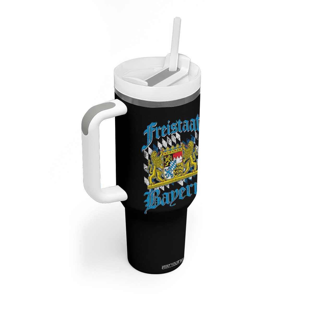 Freistaat Bayern Tumbler With Handle Bavaria German Munich Oktoberfest TS11 Print Your Wear