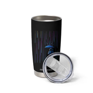 Perseid Meteor Shower Raining Astronaut With Umbrella Tumbler Cup TS11 Print Your Wear