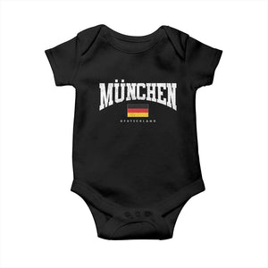 Munchen Deutschland Germany Baby Onesie Vintage Athletic Sports Design TS11 Black Print Your Wear