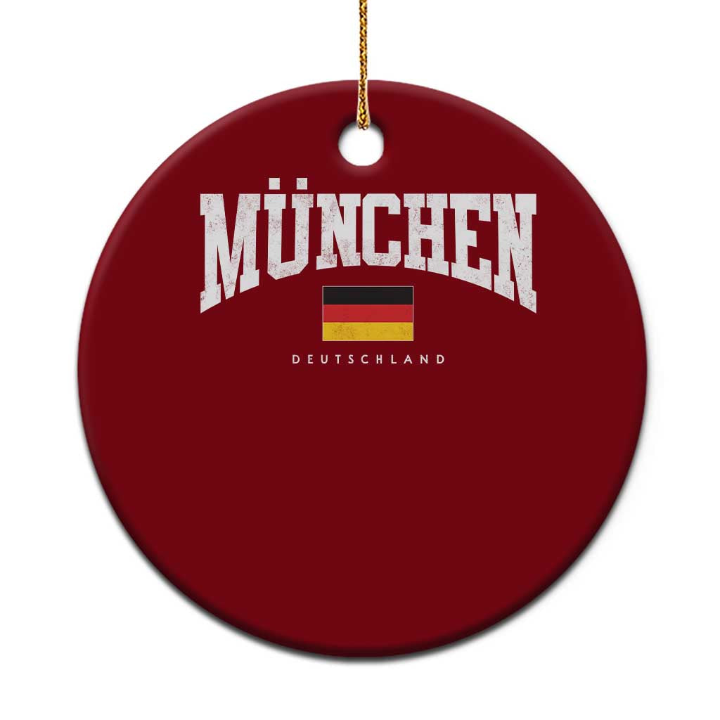 Munchen Deutschland Germany Ceramic Ornament Vintage Athletic Sports Design TS11 1pc Red Print Your Wear