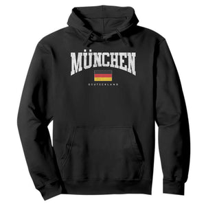 Munchen Deutschland Germany Hoodie Vintage Athletic Sports Design TS11 Black Print Your Wear