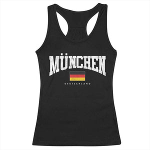 Munchen Deutschland Germany Racerback Tank Top Vintage Athletic Sports Design TS11 Black Print Your Wear