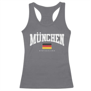 Munchen Deutschland Germany Racerback Tank Top Vintage Athletic Sports Design TS11 Charcoal Print Your Wear