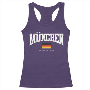 Munchen Deutschland Germany Racerback Tank Top Vintage Athletic Sports Design TS11 Purple Print Your Wear