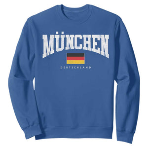 Munchen Deutschland Germany Sweatshirt Vintage Athletic Sports Design TS11 Royal Blue Print Your Wear
