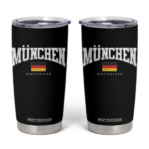 Munchen Deutschland Germany Tumbler Cup Vintage Athletic Sports Design TS11 Black Print Your Wear