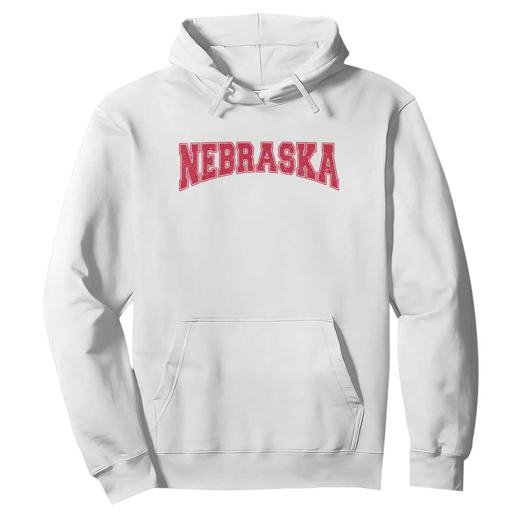Nebraska Sports Throwback Design Jersey Style Hoodie