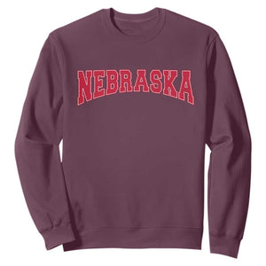 Nebraska Sports Throwback Design Jersey Style Sweatshirt