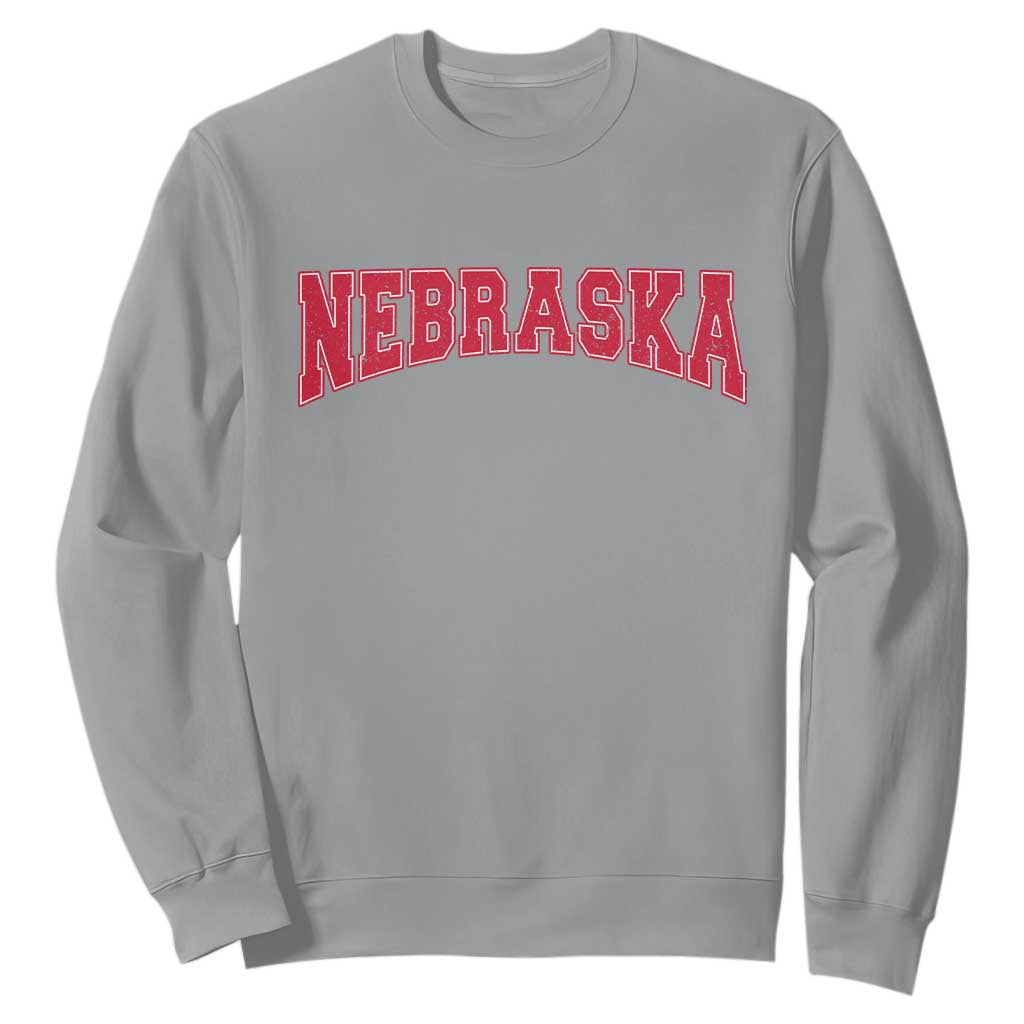 Nebraska Sports Throwback Design Jersey Style Sweatshirt
