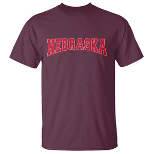 Nebraska Sports Throwback Design Jersey Style T Shirt