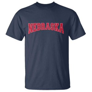 Nebraska Sports Throwback Design Jersey Style T Shirt