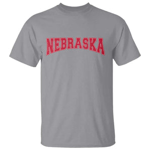 Nebraska Sports Throwback Design Jersey Style T Shirt