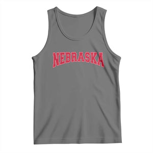 Nebraska Sports Throwback Design Jersey Style Tank Top