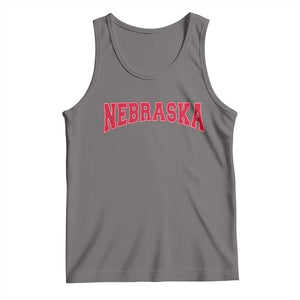 Nebraska Sports Throwback Design Jersey Style Tank Top